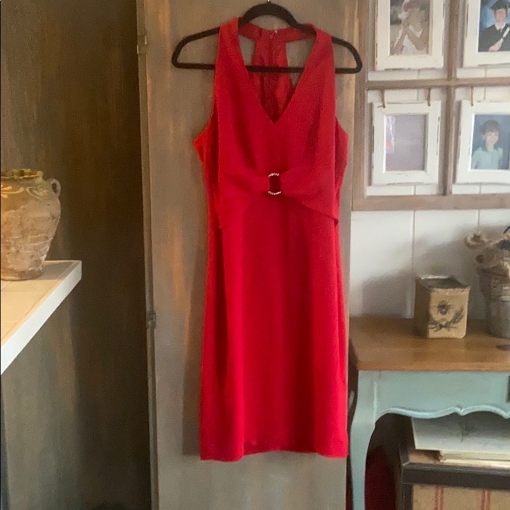 Red holiday dress